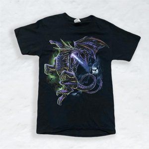 Jerzees Vintage 90's 2000s Purple Dragon T-shirt